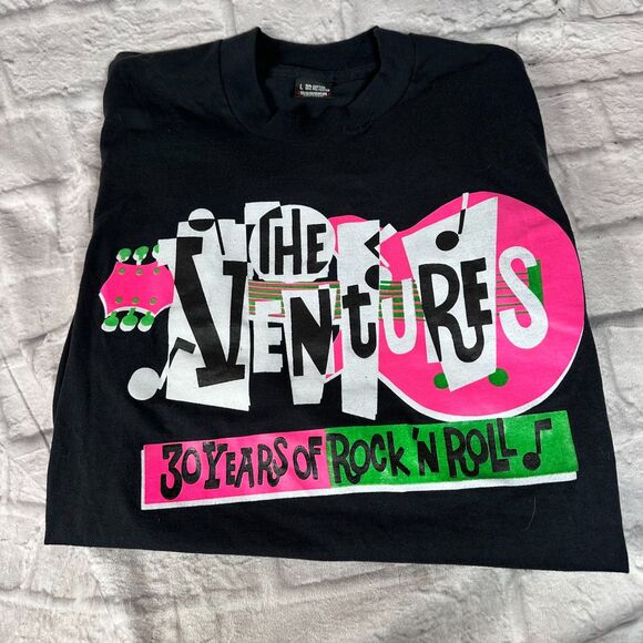 The Ventures Surf Band Large Men's T-Shirt Made In USA Screen Stars Best 50/50 - Picture 2 of 8